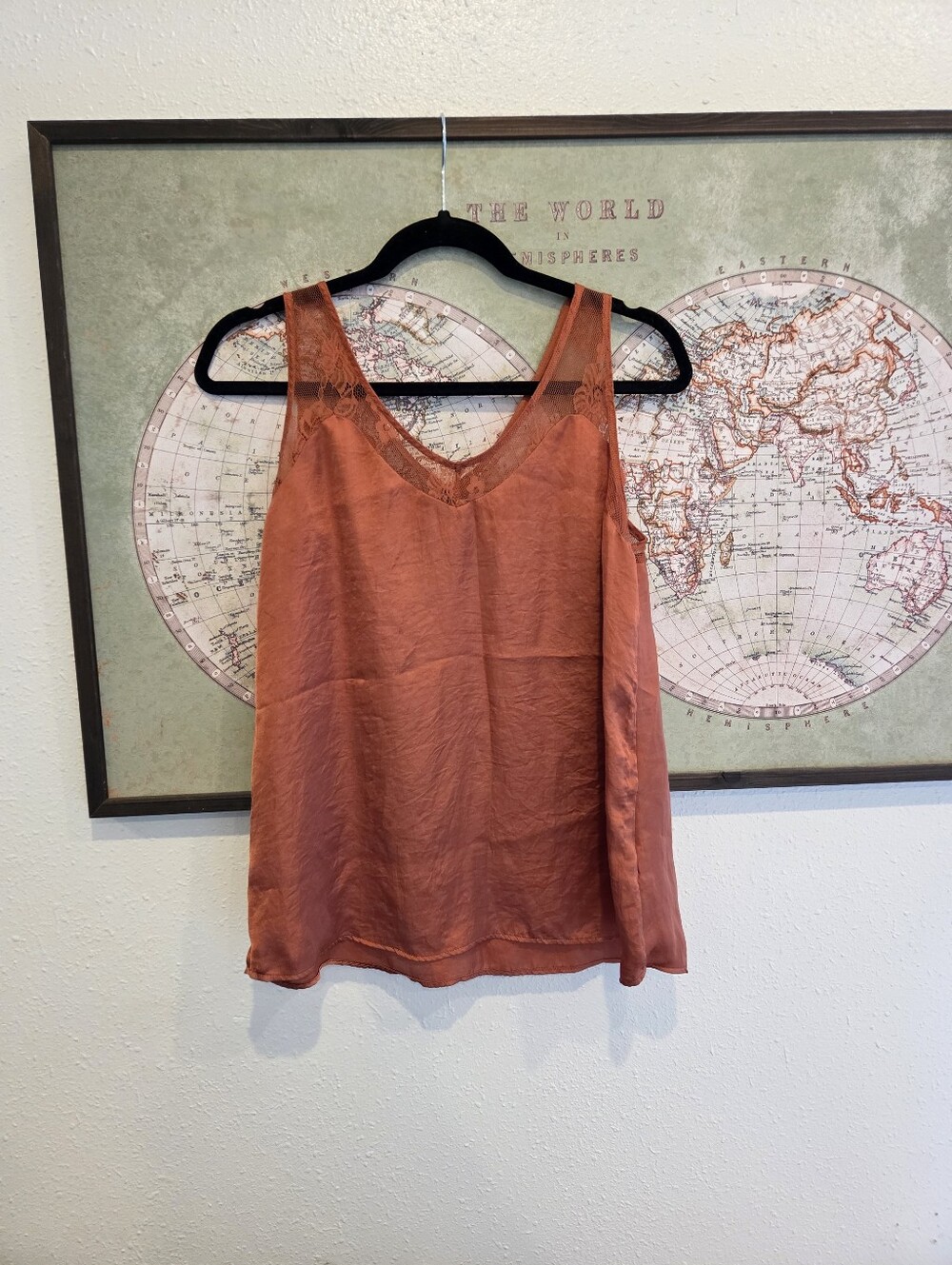 Maurices Lace And Satin Tank Top